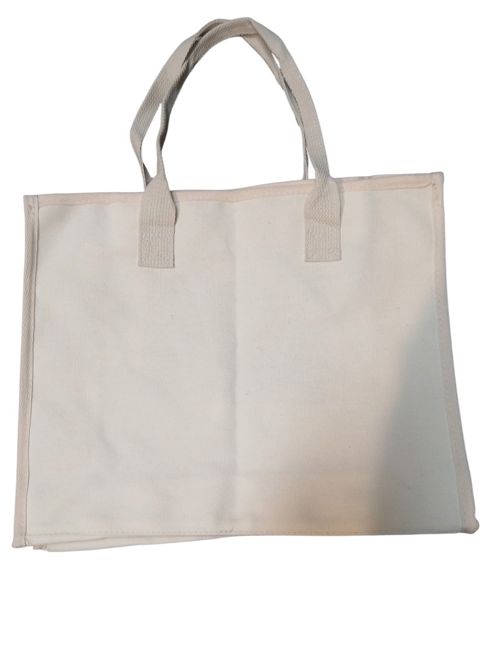Peanuts -ECO Friendly Large Canvas Bag, Snoopy Laying Down in Red, Nylon Pocket - Picture 9 of 12